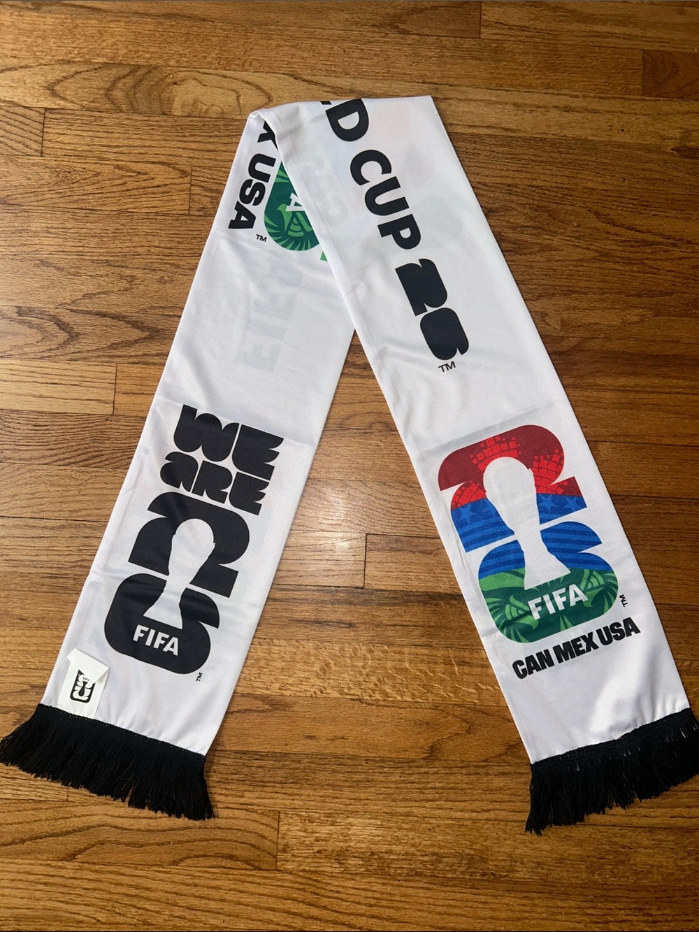 FIFA World Cup 26 White Graphic Scarf ‘  
We Are ‘ NEW